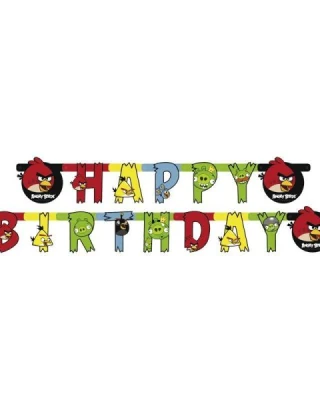 Angry Birds ''Happy Birthday '' Yazı Banner
