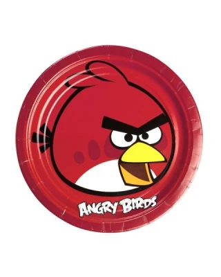 Angry Birds Kırmızı Kuş Plastik Tabak