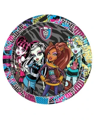 Monster High Kağıt Tabak