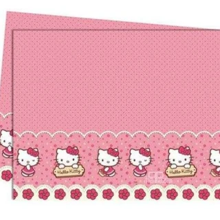Hello Kitty Plastik Masa Örtüsü