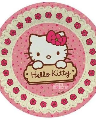 Hello Kitty Kağıt Tabak