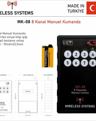 Volkan Ateşleyici Kumandası Vericisi MK-08