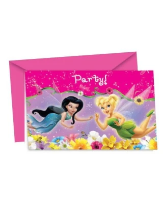 Tinkerbell Fairies Springtime Davetiye ve Zarf