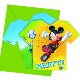 Mickey Goal Parti Davetiyesi ve Zarf