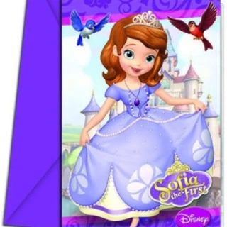 Sofia The First Parti Davetiyesi ve Zarf