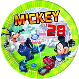 Mickey Goal Kağıt Tabak