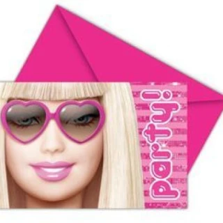 Barbie Fabulous Davetiye ve Zarf