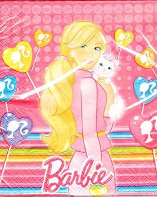 Barbie´s Potrait Peçete