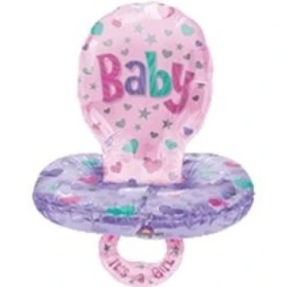 Multi Balloon Baby Pacifier Girl Anagram Folyo Balon