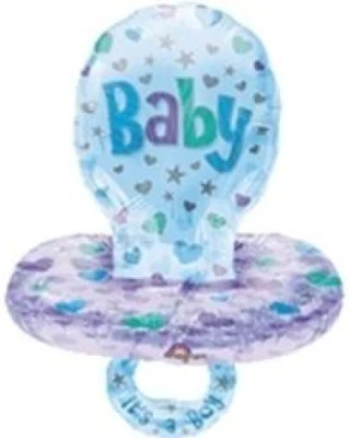 Multi Balloon Baby Pacifier Boy Anagram Folyo Balon