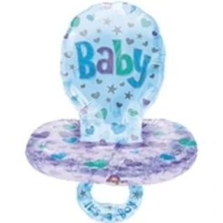 Multi Balloon Baby Pacifier Boy Anagram Folyo Balon