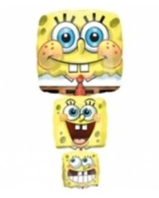 Supershape Spongebob Stacker Anagram Folyo Balon