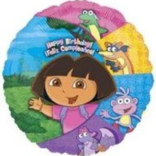 18 İnç Dora&Friends Birthday Anagram Folyo Balon