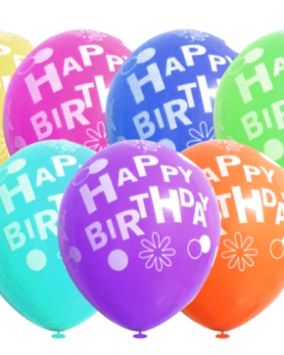Çepeçevre H.Birthday Karışık Basklı Balon (100lük)