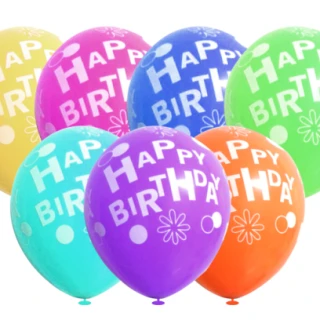 Çepeçevre H.Birthday Karışık Basklı Balon (100lük)