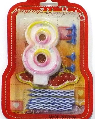 Rakam Mum Alternatif 8 Yaş Pembe