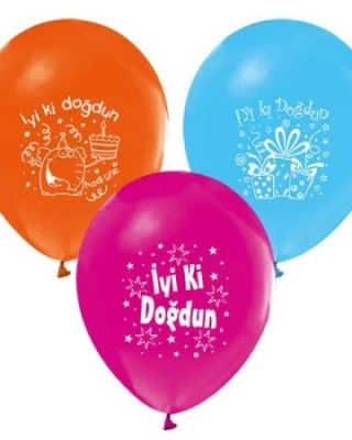1+1 İyiki Doğdun Baskılı Balon