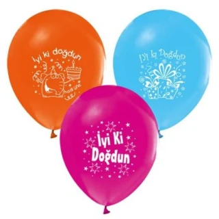 1+1 İyiki Doğdun Baskılı Balon
