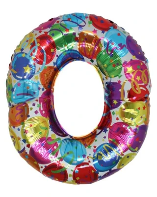 40 İnc Folyo Rakam 0 Party