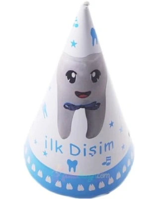 İlk Dişim Külah Şapka Mavi