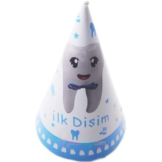 İlk Dişim Külah Şapka Mavi