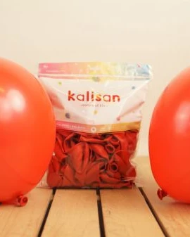 12 İnç Kırmızı Dış Mekan Balon (Kal.)
