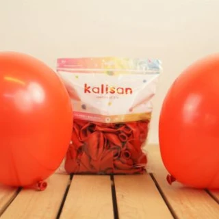 12 İnç Kırmızı Dış Mekan Balon (Kal.)