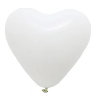 12 inç BEYAZ KALP BALON 100' LÜ