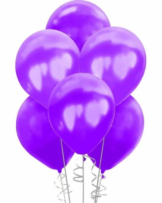MOR METALİK BALON 100'LÜ (VİOLET)