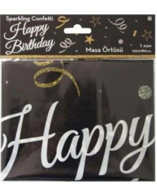 Happy Bırthday Sparklıng Masa Örtüsü