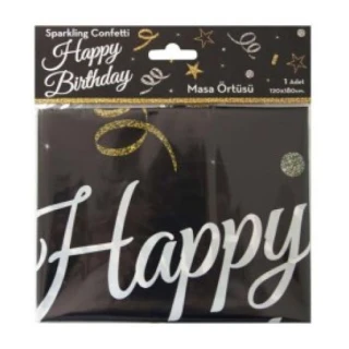 Happy Bırthday Sparklıng Masa Örtüsü