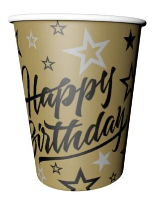Happy Bırthday Golden Stars Bardak