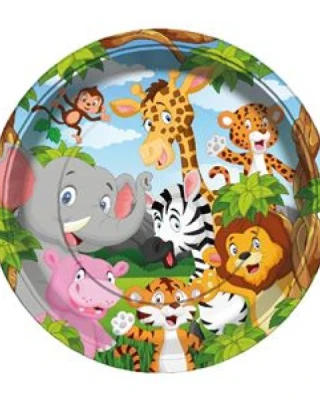 Safari Temalı Tabak