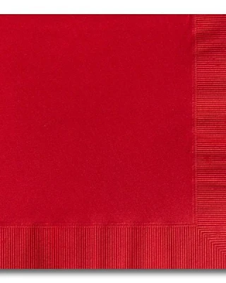 Kırmızı Pastel Renk Peçete
