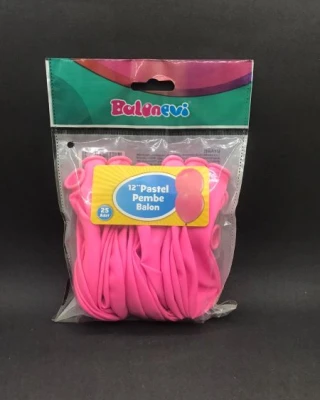 Pembe Pastel Balon 25 Li