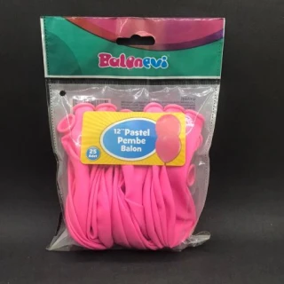 Pembe Pastel Balon 25 Li
