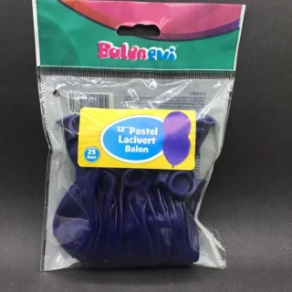 Lacivert Pastel Balon 25 Li