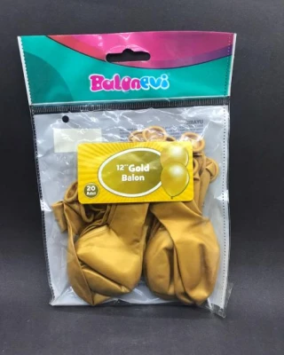 Metalik Altın Balon 20 Li