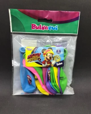 Mickey Mouse Baskılı Balon 12'li