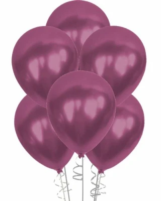 Metalik Bordo Balon 100 lü