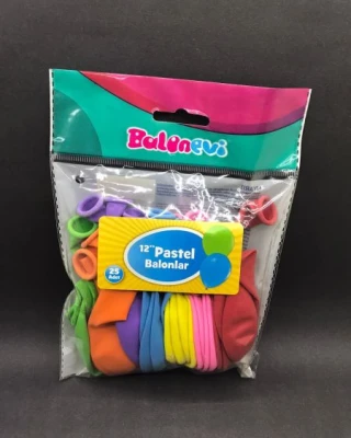 Rengarenk Pastel Balon 25 Li