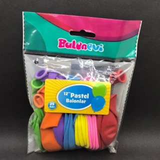 Rengarenk Pastel Balon 25 Li