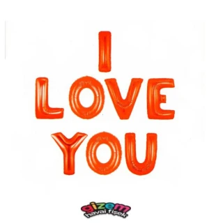 I Love You Folyo Balon Seti