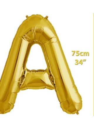 Folyo Harf A Gold Balon 34 İnç