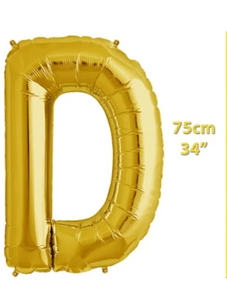 Folyo Harf D Gold Balon 34 İnç