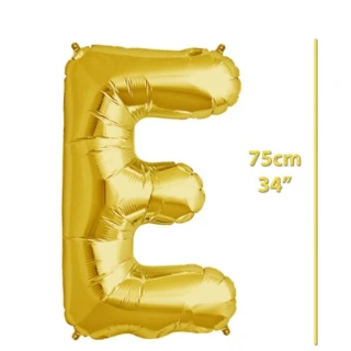 Folyo Harf E Gold Balon 34 İnç