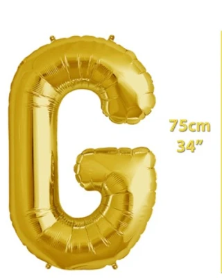 Folyo Harf G Gold Balon 34 İnç