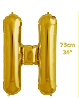 Folyo Harf H Gold Balon 34 İnç