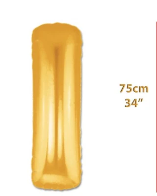 Folyo Harf I Gold Balon 34 İnç