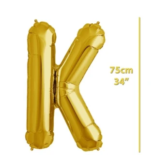 Folyo Harf K Gold Balon 34 İnç